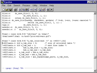 ef grep command line